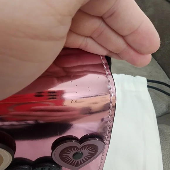 Coach Upcrafted Metallic Dinky Clutch